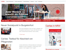 Tablet Screenshot of caritasverband-steinfurt.de